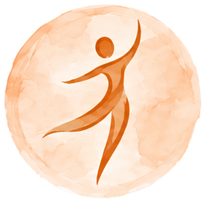 Symbol Tanz- und Bewegungstherapie: tanzende Figur